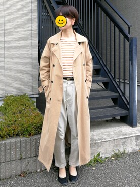 「Daniel Wellington（ダニエルウェリントン）の【Daniel Wellington】レザーバンド３６ＭＭ（アナログ腕時計）」を使った、shi_ho...さん（レディース・166cm）の春コーディネート