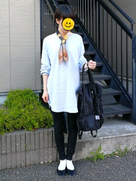 「Daniel Wellington（ダニエルウェリントン）の【Daniel Wellington】レザーバンド３６ＭＭ（アナログ腕時計）」を使った、shi_ho...さん（レディース・166cm）の春コーディネート