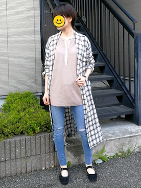 「Daniel Wellington（ダニエルウェリントン）の【Daniel Wellington】レザーバンド３６ＭＭ（アナログ腕時計）」を使った、shi_ho...さん（レディース・166cm）の春コーディネート