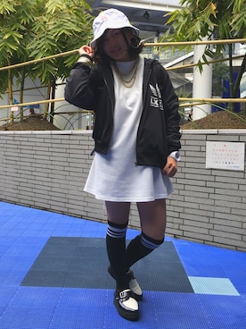 「Keith Haring（キース・ヘリング）のアイテム（腕時計）」を使った、sudamaka（すだまかちゃん）さん（レディース・150cm）の春コーディネート