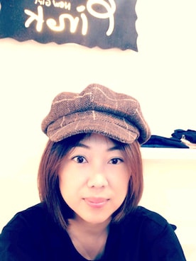 「Pink（ピンク）のアイテム」を使った、川柳さん（レディース・162cm）の冬コーディネート