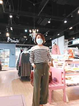 「Pink（ピンク）のアイテム」を使った、川柳さん（レディース・162cm）の冬コーディネート