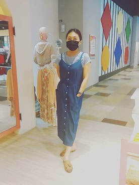 「Pink（ピンク）のアイテム」を使った、川柳さん（レディース・162cm）の冬コーディネート