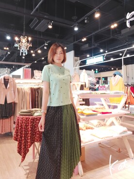 「Pink（ピンク）のアイテム」を使った、川柳さん（レディース・162cm）の冬コーディネート