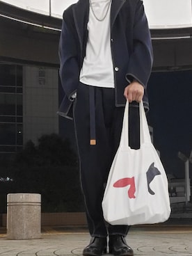 「STUDIOUS（ステュディオス）のアイテム（ブーツ）」を使った、ゆーさん（メンズ・173cm）の秋コーディネート