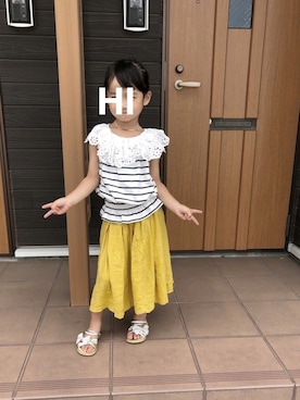 「アイテム（スカート）」を使った、hinananazenさん（キッズ・100cm）の秋コーディネート