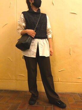 「sara（サラ）のアイテム」を使った、　　茶色。さん（レディース・152cm）の秋コーディネート