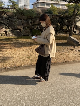 「2021年」｜momokaさん（レディース・157cm）の冬コーディネート