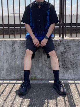 「ダニエルウェリントン」｜「アイテム（アクセサリー）」を使った、ｳﾏﾎﾘさん（メンズ・174cm）の夏コーディネート