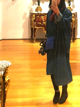 「Paul Smith（ポールスミス）のアイテム（マフラー、レッド系）」を使った、korean spring cold さん（レディース）の秋コーディネート