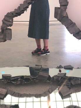 「CAMPER（カンペール）のアイテム（シューズ、ブラック系）」を使った、korean spring cold さん（レディース）の秋コーディネート