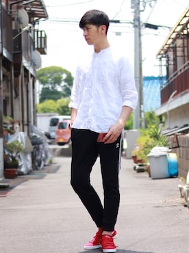 えがさん（メンズ・183cm）の夏コーディネート