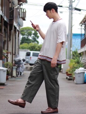 えがさん（メンズ・183cm）の夏コーディネート