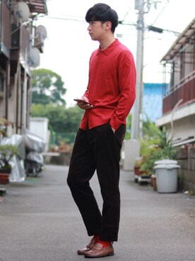 えがさん（メンズ・183cm）の秋コーディネート