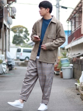 えがさん（メンズ・183cm）の冬コーディネート