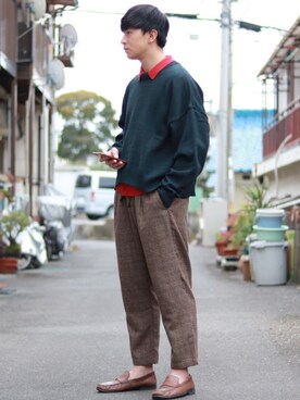 えがさん（メンズ・183cm）の冬コーディネート