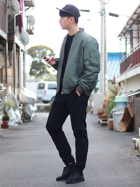 えがさん（メンズ・183cm）の冬コーディネート