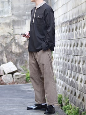 「Guranisuta（グラニスタ）のアイテム」を使った、えがさん（メンズ・182cm）の冬コーディネート