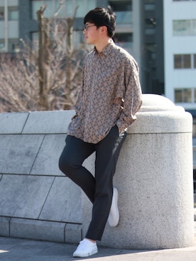 えがさん（メンズ・182cm）の春コーディネート