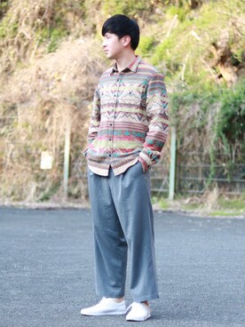 えがさん（メンズ・182cm）の春コーディネート