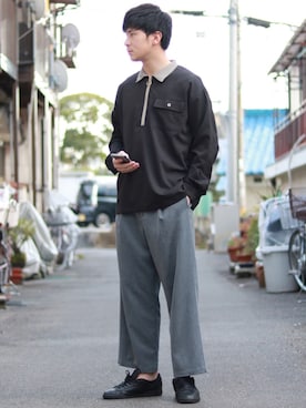 えがさん（メンズ・182cm）の春コーディネート