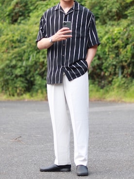 えがさん（メンズ・182cm）の夏コーディネート