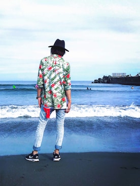 「REBTRAIT（レブトレイト）のアイテム」を使った、しんさん（メンズ・189cm）の冬コーディネート