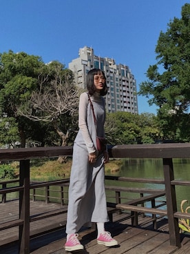 「アイテム（ワンピース/ドレス、シルバー系）」を使った、\ ✿ Bika  ビガ  ✿ /さん（レディース・161cm）の冬コーディネート