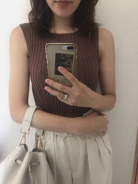 「DHOLIC（ディーホリック）のアイテム（バレエシューズ）」を使った、kumaa:)さん（レディース・168cm）の秋コーディネート