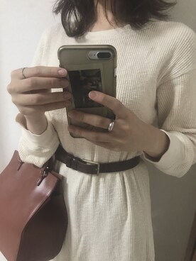 「DHOLIC（ディーホリック）のアイテム（バレエシューズ）」を使った、kumaa:)さん（レディース・168cm）の秋コーディネート