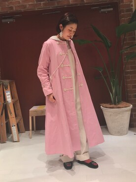 「maturely」｜「アイテム（オールインワン・サロペット）」を使った、chanyuiさん（レディース・155cm）の冬コーディネート