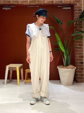 BEAMS BOYのサロペット/オーバーオール（ホワイト系）を使った人気