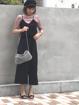 「LEPSIM（レプシィム）のマリンキャスケット　735142（キャスケット）」を使った、Ayaka さん（レディース・160cm）の秋コーディネート