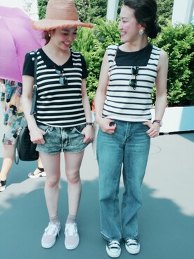 maopuさん（レディース・157cm）の夏コーディネート