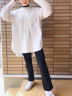 6(ROKU) BAND COLLAR SHIRT シャツ