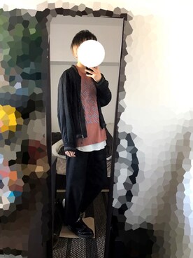 「SHAREEF（シャリーフ）のアイテム（ブルゾン）」を使った、たらさん（メンズ・175cm）の春コーディネート