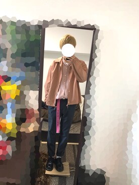 「CLANE（クラネ）のアイテム（その他アウター）」を使った、たらさん（メンズ・176cm）の春コーディネート