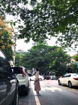 「RENBEN（レンベン）のアイテム」を使った、micooさん（レディース・161cm）の冬コーディネート