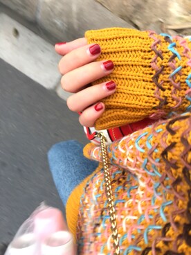 「cache cache（カシュ カシュ）のアイテム（ニット/セーター）」を使った、micooさん（レディース・161cm）の春コーディネート