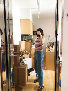 「ZARA（ザラ）のアイテム（キャミソール、その他）」を使った、micooさん（レディース・161cm）の春コーディネート