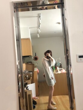 「1のアイテム（スカート、その他）」を使った、micooさん（レディース・161cm）の夏コーディネート