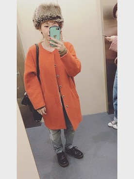 「ドラフトリーバイス」｜「アイテム（ブーツ）」を使った、なんばちゃんさん（レディース・151cm）の冬コーディネート