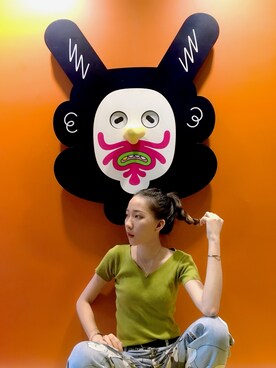 「DW（ディーダブリュー）のアイテム（アクセサリー）」を使った、Anita.Sさん（レディース・165cm）の秋コーディネート