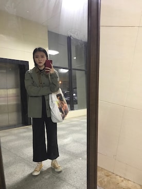 「CLOT（クロット）のアイテム（バッグ）」を使った、港岛妹妹さん（レディース・165cm）の春コーディネート