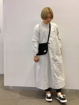 「coenスタッフスタイリング」｜「アイテム（レッグウェア）」を使った、coen  ヨシダさん（レディース・154cm）の春コーディネート