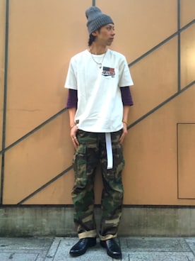 「ガチャベルト」｜クマガイさん（メンズ・172cm）の春コーディネート