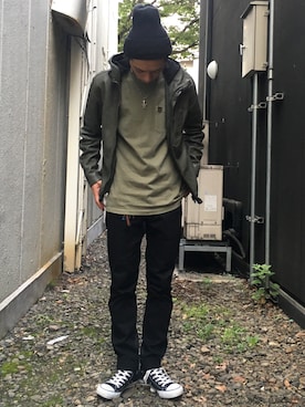 AVIREX 仙台｜クマガイ使用「AVIREX（avirex/ アヴィレックス / SHEEP HOODY JACKET/ シープ フーディー　ジャケット）」的時尚穿搭