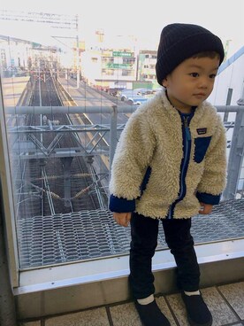 「no brand（ノーブランド）のアイテム（スリッポン）」を使った、ke_vさん（キッズ・80cm）の秋コーディネート