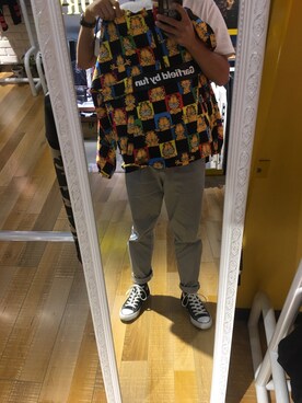 「FUN（ファン）のアイテム」を使った、欠揍D葡萄さん（メンズ・172cm）の秋コーディネート