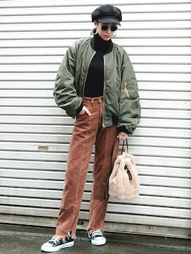 sashaさん（レディース・157cm）の冬コーディネート